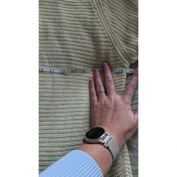 Eileen Fisher 100% Organic Linen Pullover Light Sweater Yellow sz M - Picture 5 of 6